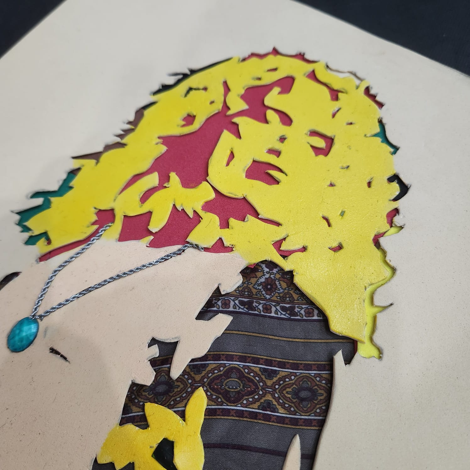 LED ZEPPELIN - ROBERT PLANT (QUADRO EM ALTO RELEVO) - Imagem 7